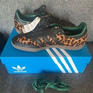 Adidas Brown and Black Leopard Print Sneakers ALWAYS SOLD OUT!
